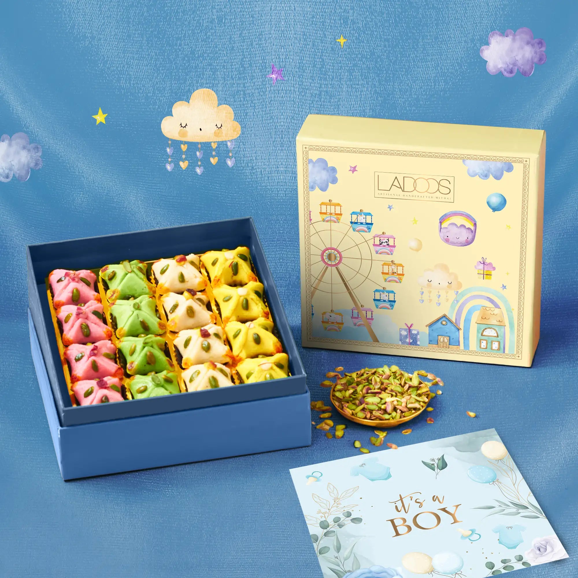 Baby Boy Announcement Box
