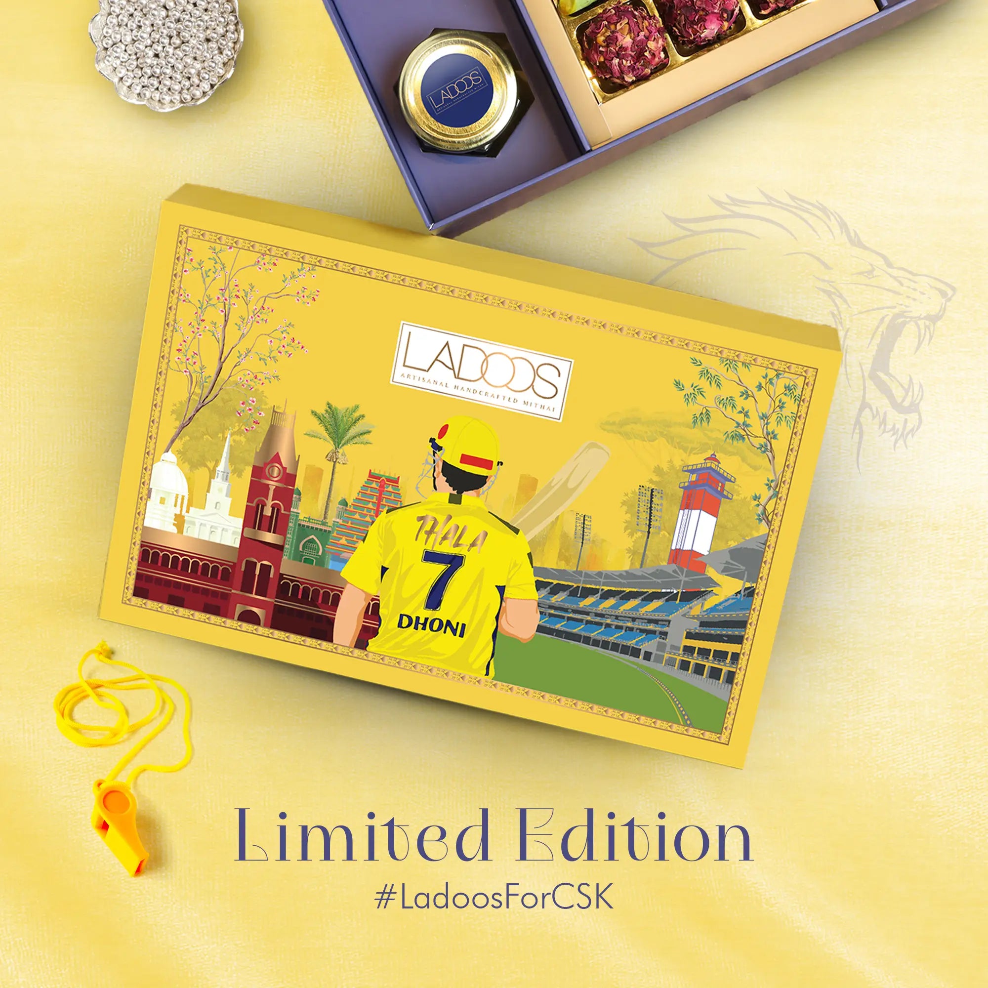 Limited Edition CSK-Dhoni Theme Box