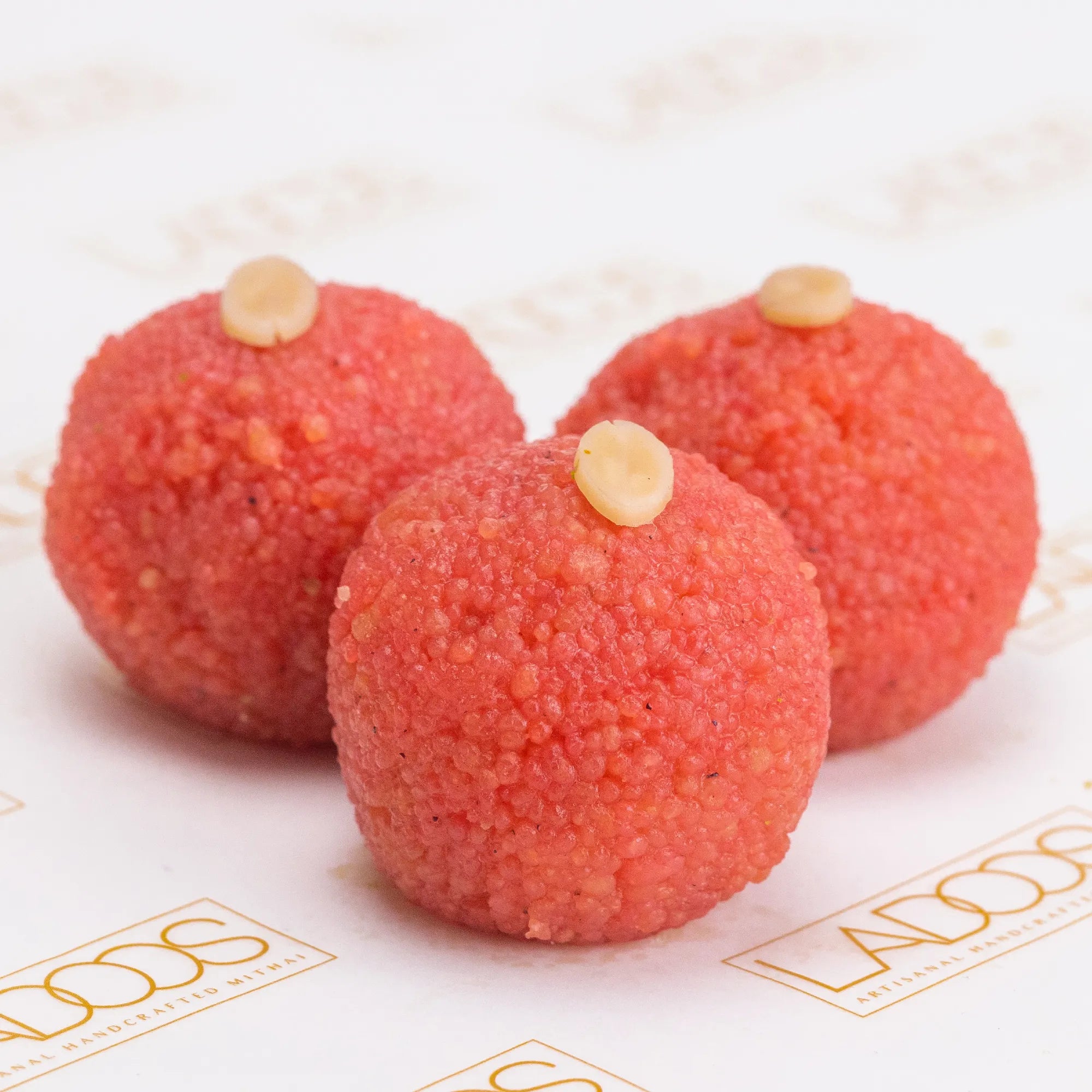 Pink Motichoor Ladoo